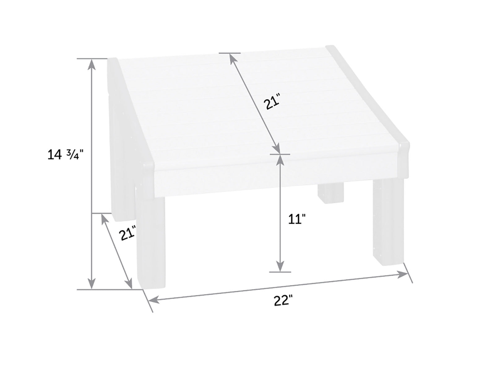 SeaAira Poly Ottoman