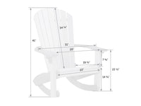 SeaAira Poly Adirondack Rocker