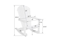 SeaAira Poly Child's Adirondack Rocker