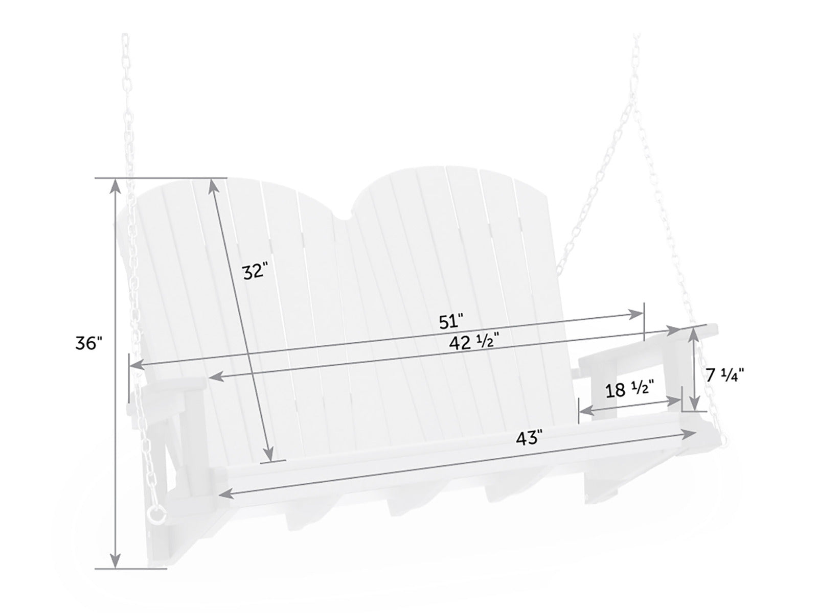 SeaAira Adirondack Poly Swing