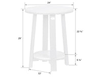 SeaAira Poly Bistro Counter Side Table
