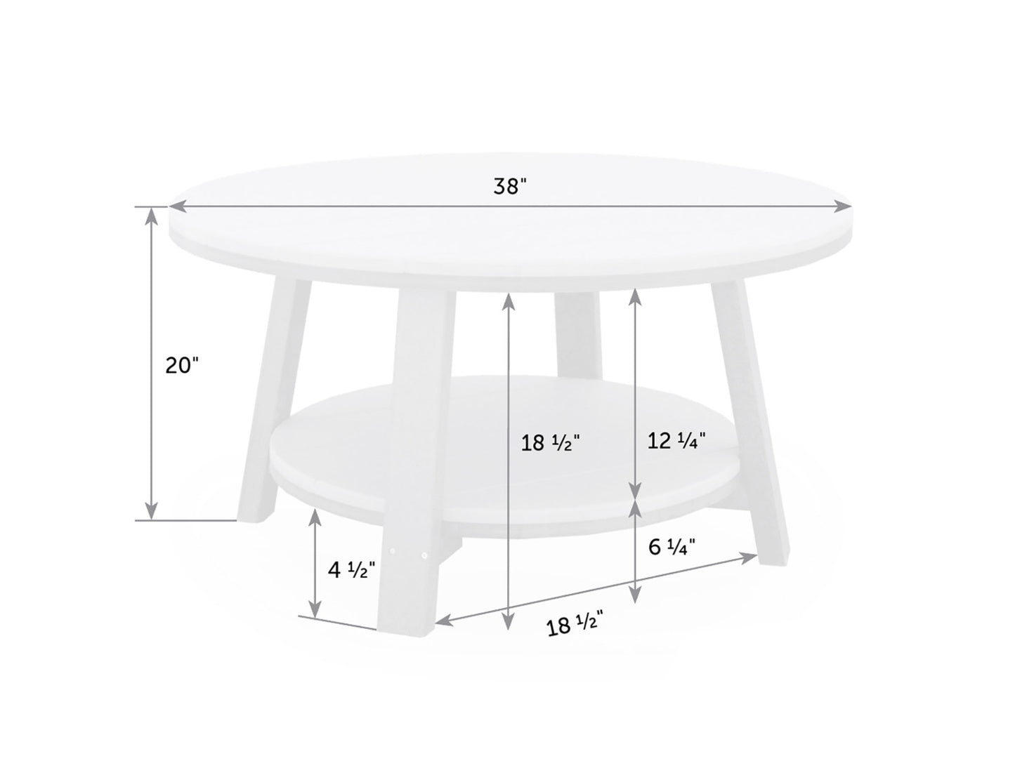 SeaAira Poly Conversation Table