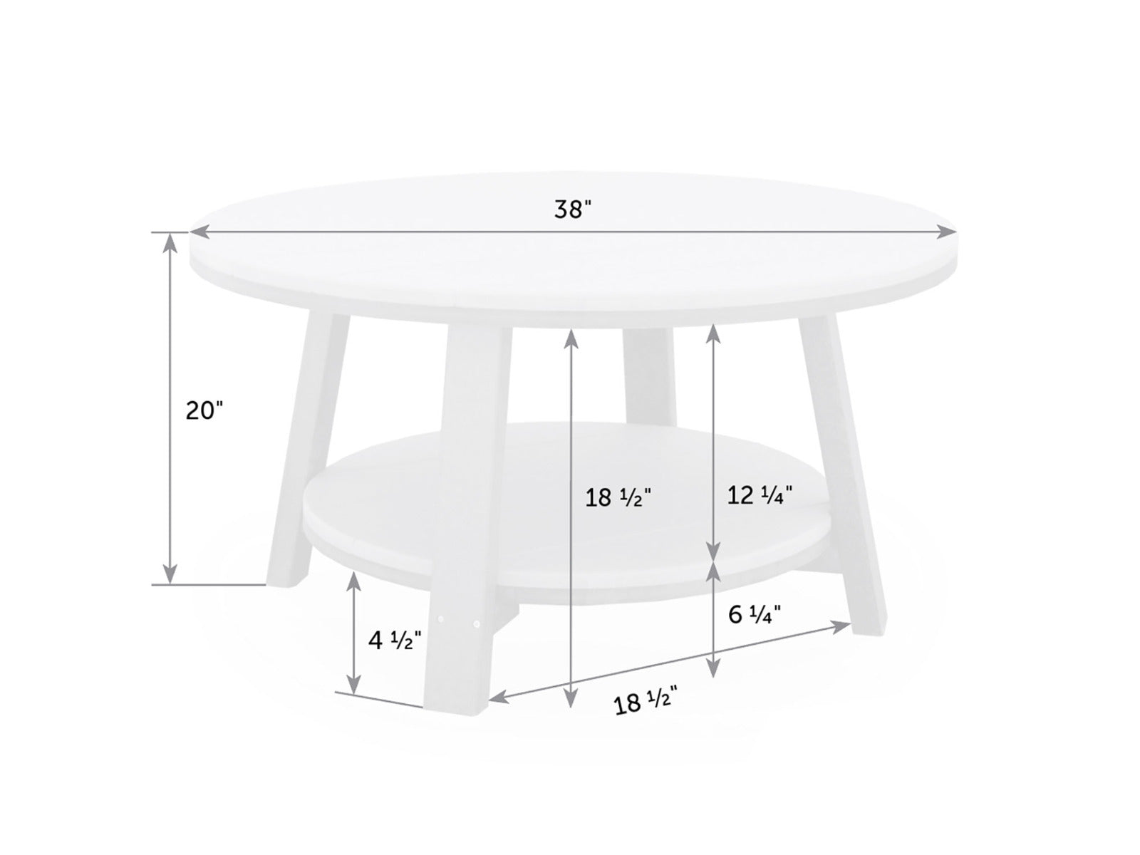 SeaAira Poly Conversation Table