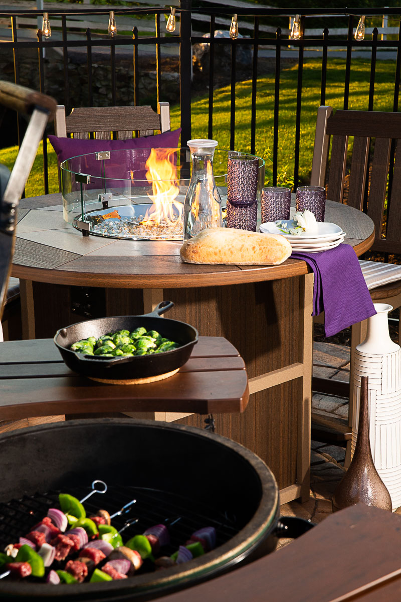 Summerside Round Fire Counter Table