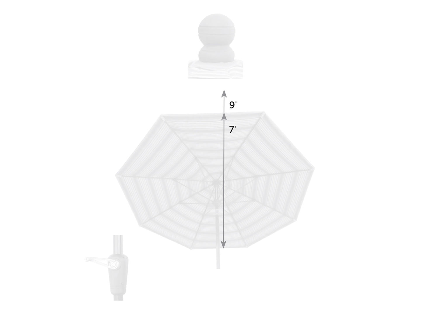 Finch Aluminum Patio Umbrella - Sunbrella Fabrics