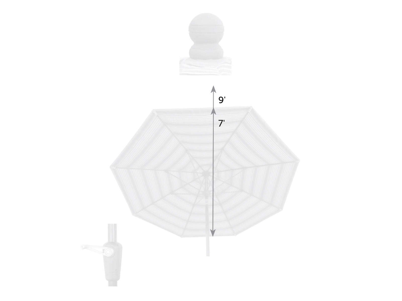 Finch Aluminum Patio Umbrella - Sunbrella Fabrics