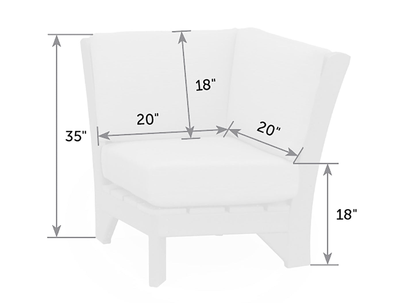 Van Buren Poly Corner Sectional