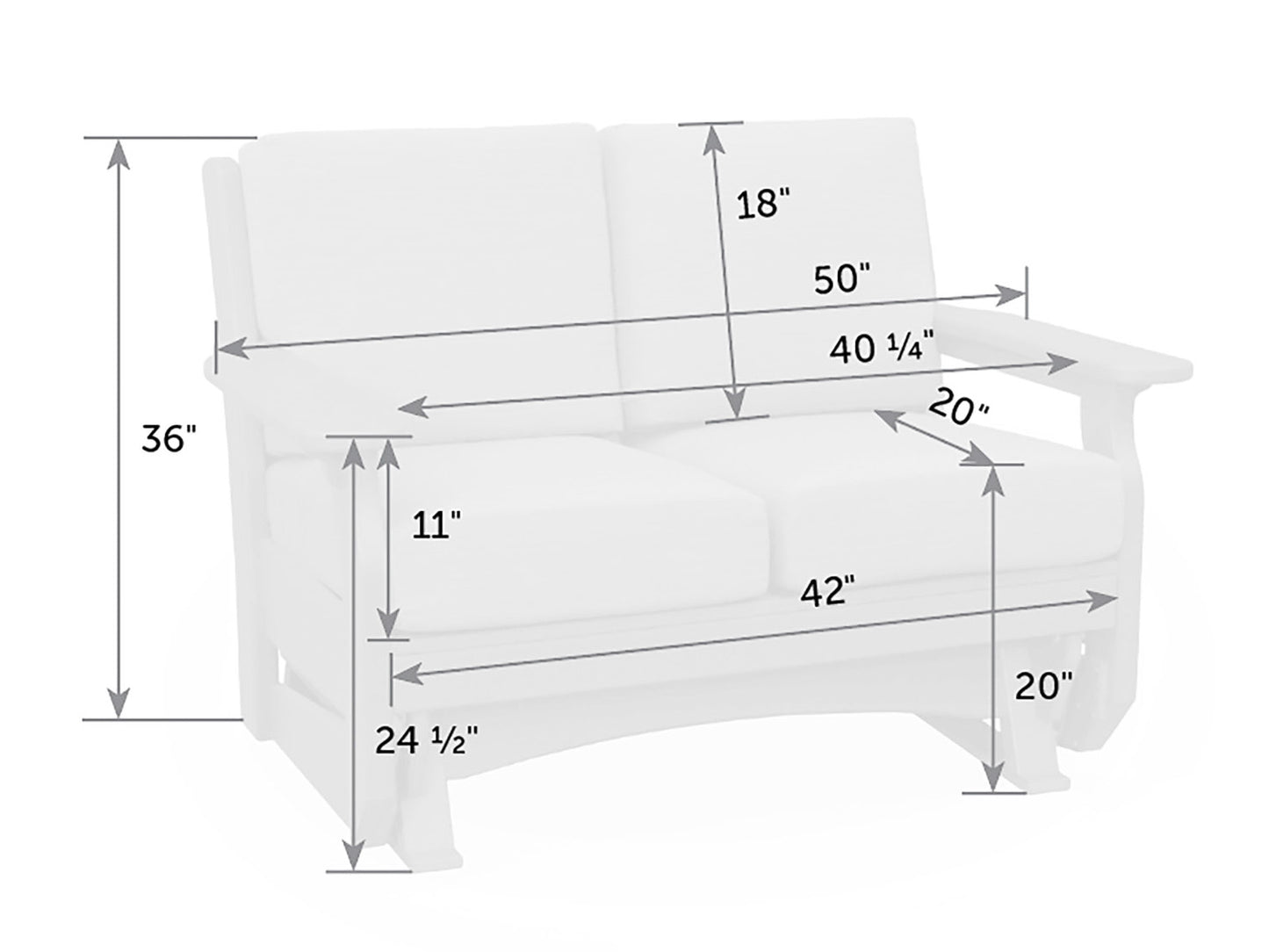 Van Buren Poly Double Glider