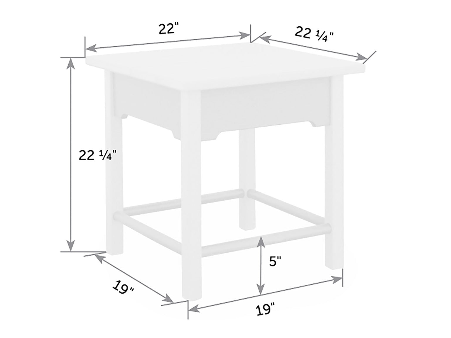 Van Buren Poly Side Table