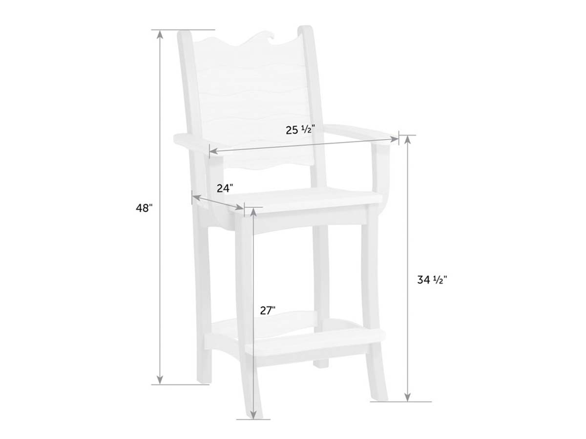 Wave Bar Arm Chair
