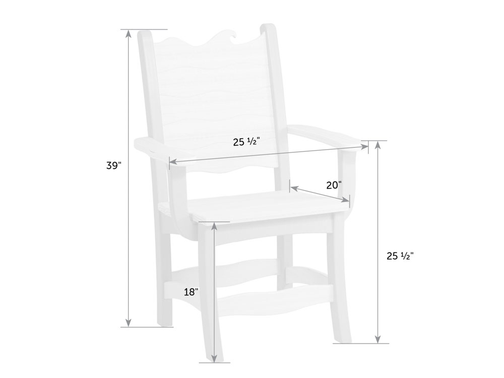Wave Dining Arm Chair