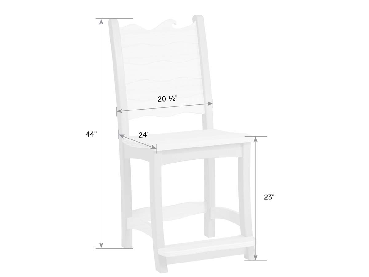 Wave Counter Chair