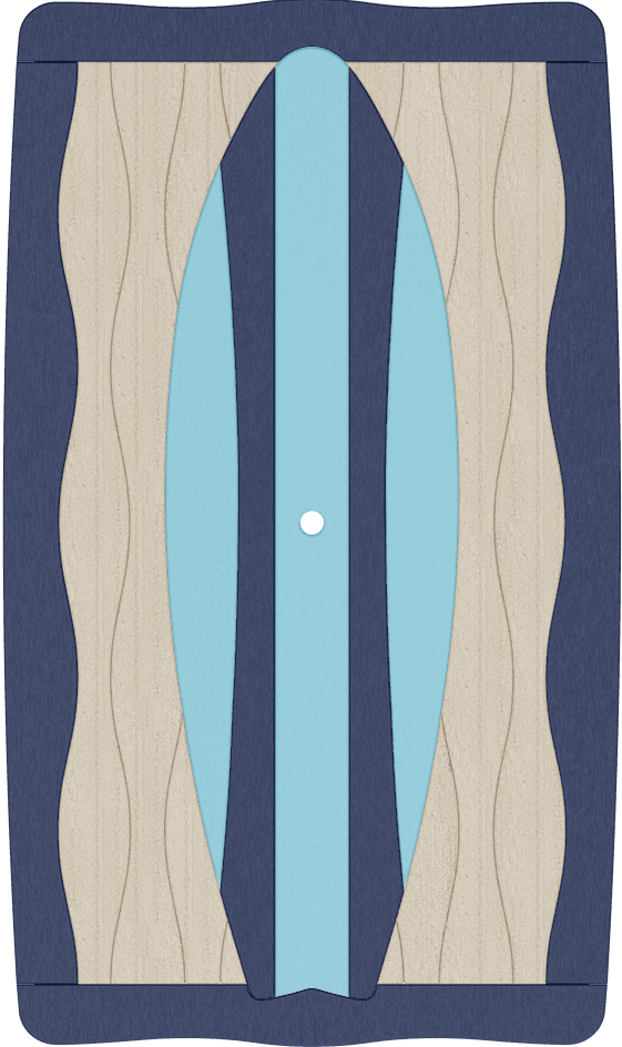 Wave Surfboard Dining Table