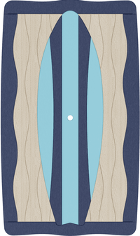 Wave Surfboard Bar Table