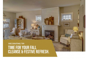 fall cleaning and decorating