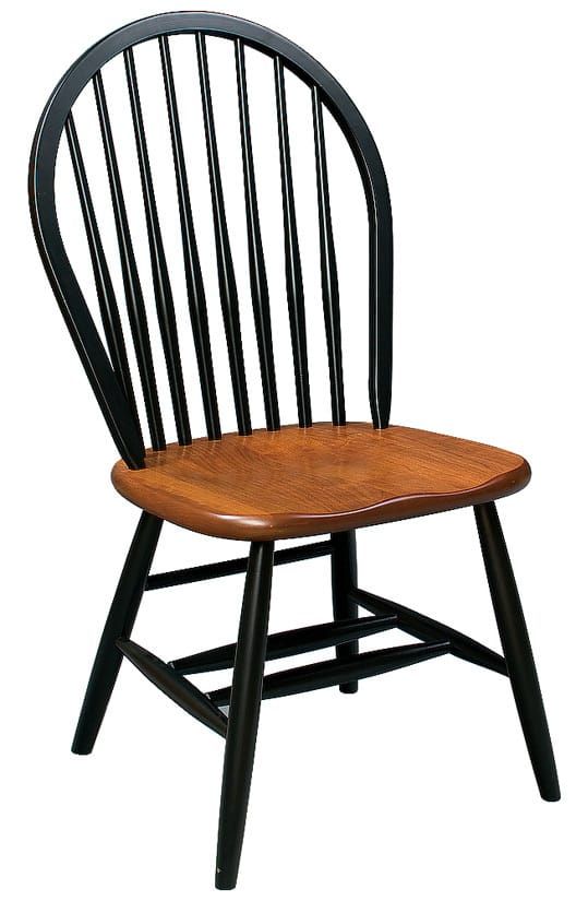 Eight Spindle Bowback Side Chair