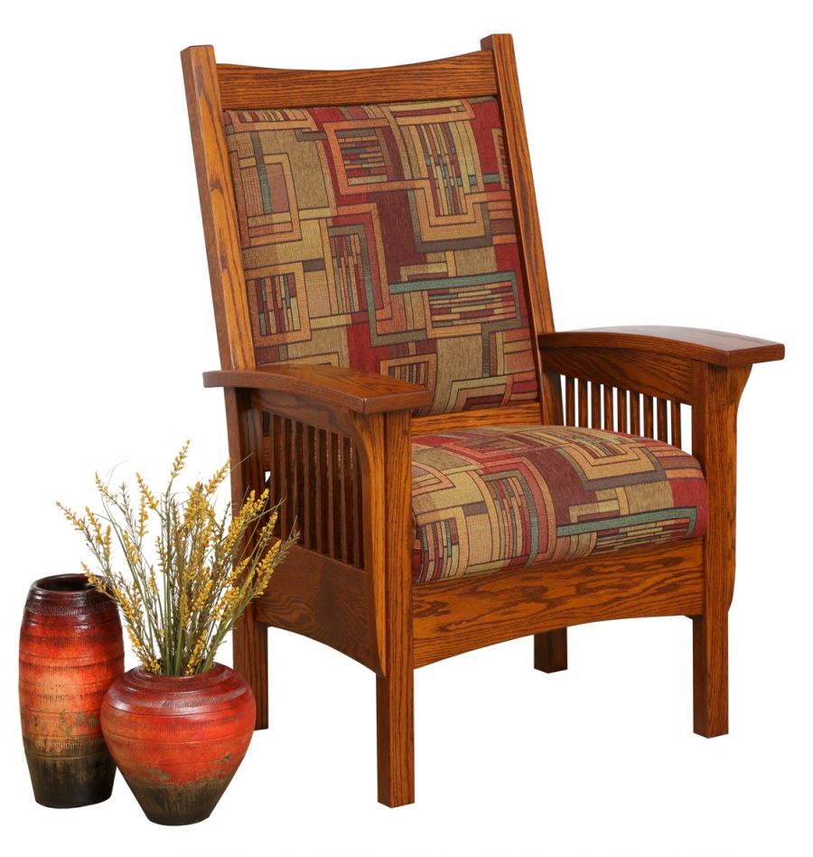 Mission Library Chair – Amish Handcrafted Simplicity Craftsman