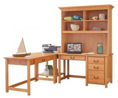 Eshton Corner Desk w/Hutch Top