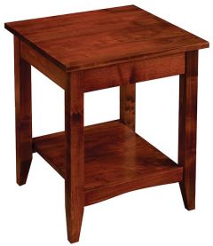 Somerset Square End Table w/Shelf