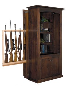 Large Hidden Gun Cabinet Bookcase