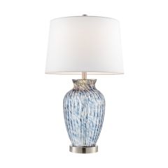 Wyatt Art Glass Table Lamp with Night Light