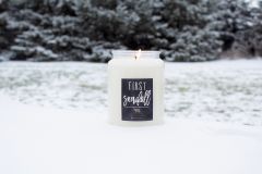 First Snowfall Winter Scented Soy Candle