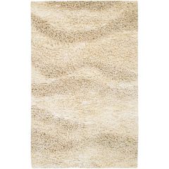Berkley Cream Wool Shag Rug