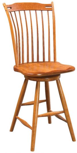 Thumbback Swivel Stool