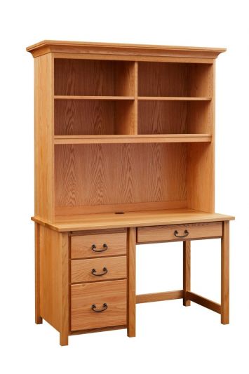 Eshton Single Pedestal Hutch Top Desk