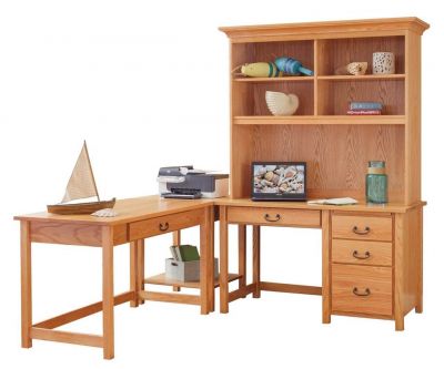 Eshton Hutch Top L-Shaped Desk