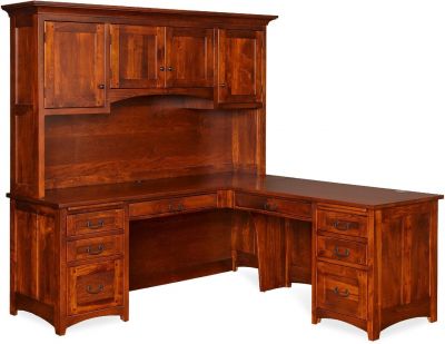 Belmont Hutch Top Corner Desk