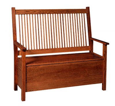 Mission Deacon's Bench w/Storage