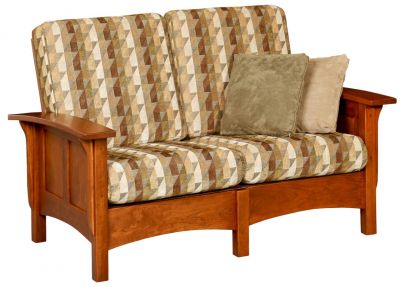 Paneled Mission Morris Loveseat