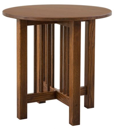 Mission Round End Table
