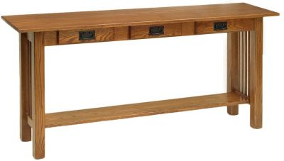 Mission 3 Drawer Sofa Table