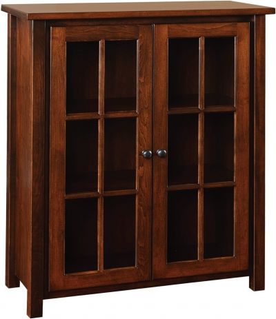 Eshton Bookcase with Glass Doors