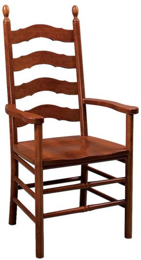 French Country Ladderback Arm Chair