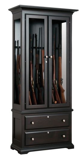8 Gun Cabinet w/Drawers