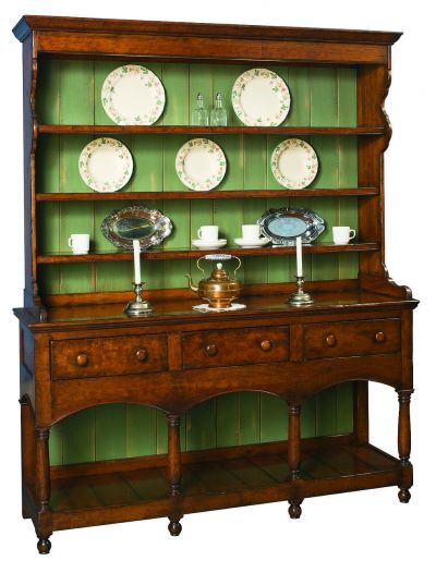 Tuscany Three Arch Buffet w/Delft Rack