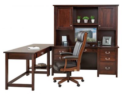 Eshton Double Pedestal Corner Desk