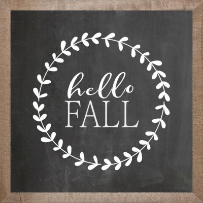 Hello Fall Farmhouse Wall Art