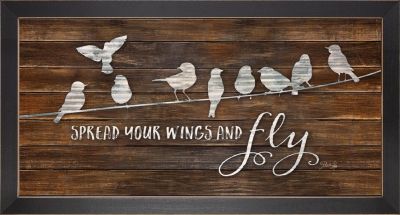Spread Your Wings and Fly - 12x24 - Primitive Frame