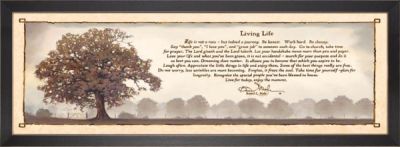 Living Life Inspirational Wall Art