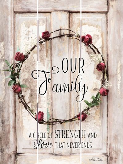 Our Family Rustic Pallet Wall Art – 16x20