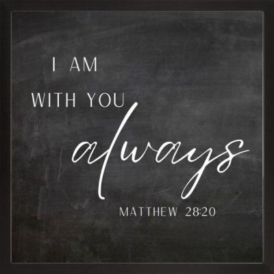 With You Always Scripture Wall Art