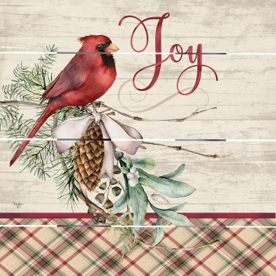 Cardinal Joy - 18x18 - Rustic Pallet Art
