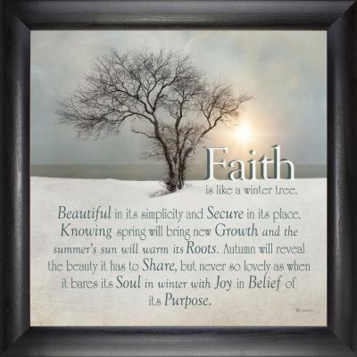 Faith - 18x18 - Simple Black Frame