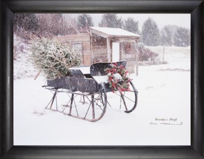 Grandpa’s Sleigh Winter Wall Art