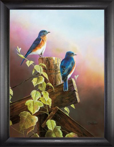 Touch of Spring - 18x24 - Simple Black Frame