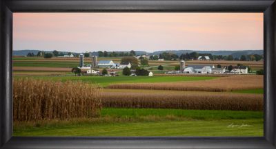 Farming Valley - 18x36 - Simple Black Frame